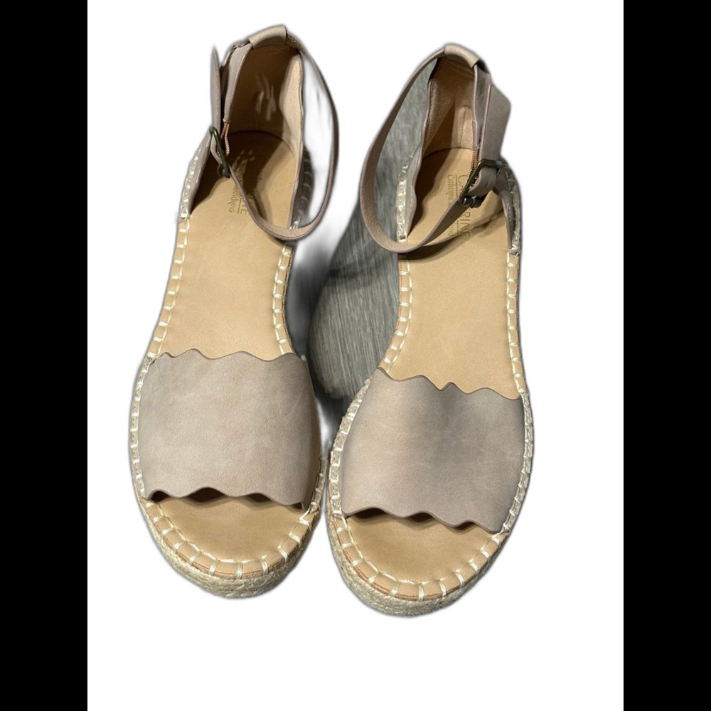 Catherine Malandrino Wedge Sandals | Size 9 Tan | Like New